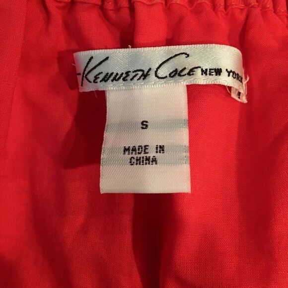 Kenneth Cole Womens Red Short Sleeve Zipper Ruffle-Collar Shrug Jacket - Picture 8 of 8